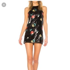 Lovers + Friends Caspian Embroidered Sequin Dress